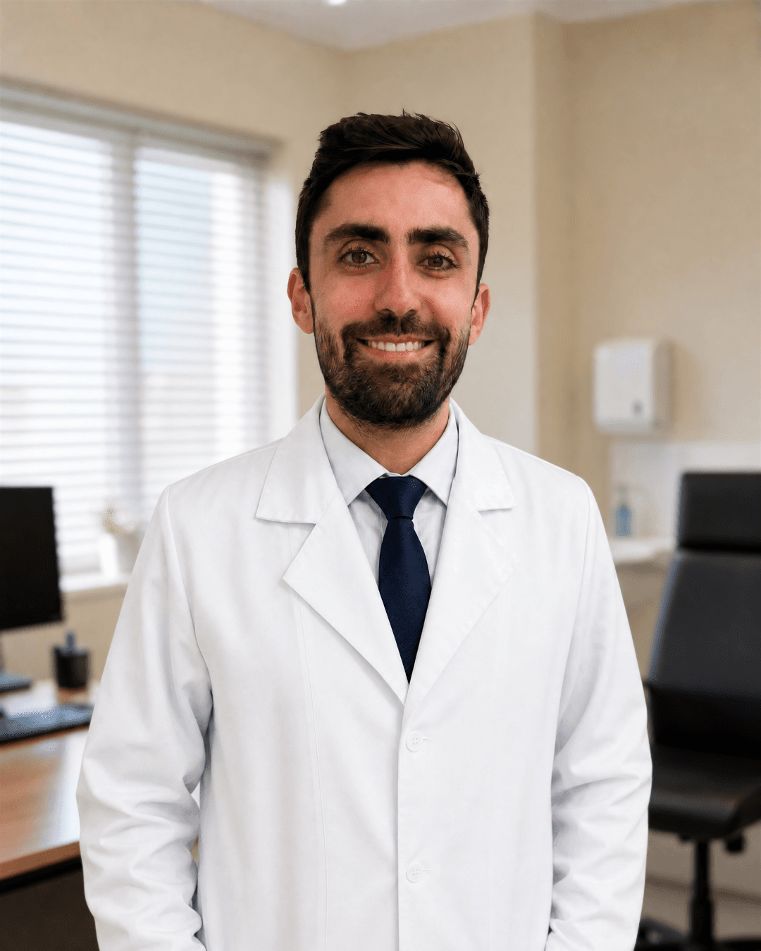 Retrato do Dr. Carlos Guilherme Pereira Del Roy, especialista em Videolaparoscopia Ginecológica.